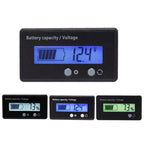 H6133 12V-84V Lead-acid Battery Voltage Tester Percentage Voltmeter Gauge Lithium Battery Status Monitor, 12V-84V White Light, 12V-84V Blue Light, 12V-84V Green Light