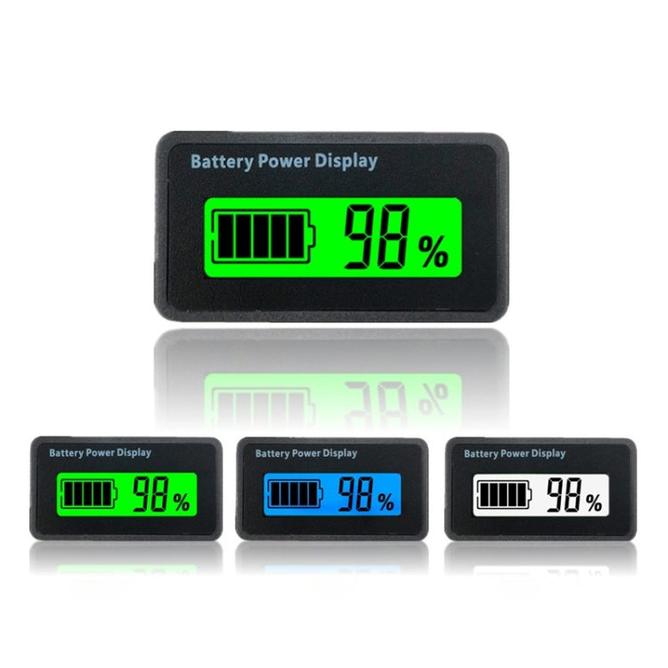H5 12V-48V Lead-acid Battery Voltage Tester Percentage Voltmeter Gauge Lithium Battery Status Monitor, 12V-48V White Light, 12V-48V Blue Light, 12V-48V Green Light – Durable Build, Easy to Use