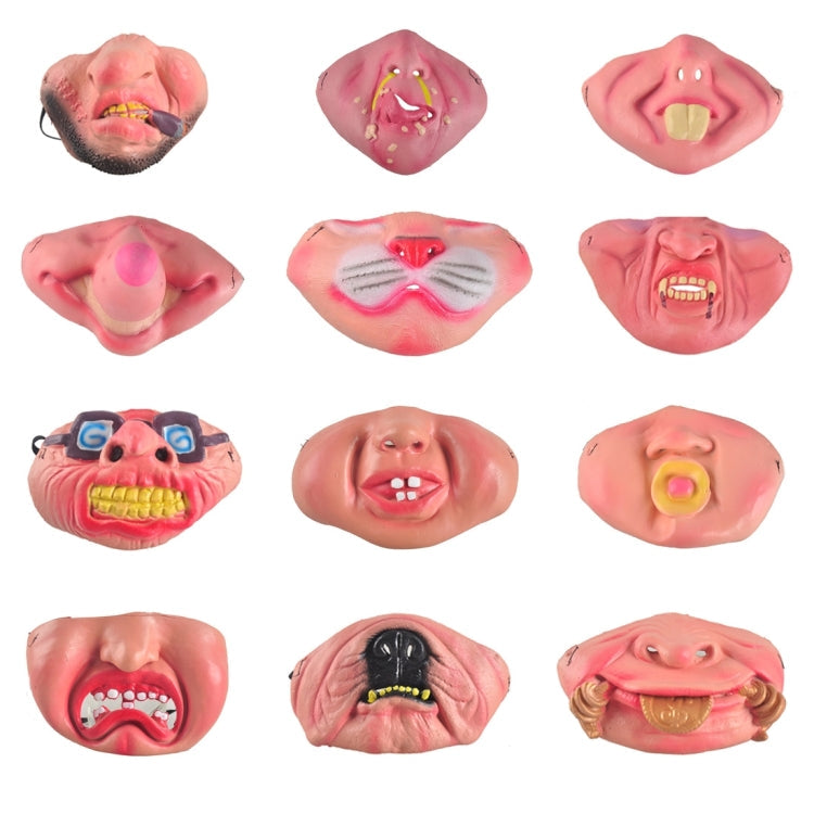 Fun Scary Horrible Mask Party Halloween Clown Latex Half Face Masks for Adult / Children, Random Style Delivery, Half Face Half Face