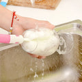 10 PCS Removable Handle Sponge Cleaning Cup Brushes Wash Cup Brush for Glass Milk Bottle / Coffee Cup / Glass Cup, Size: 25.5x6cm, Random Color Delivery, Cup Brush Cup Brush
