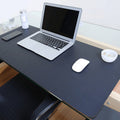Multifunction Business Double Sided PU Leather Mouse Pad Keyboard Pad Table Mat Computer Desk Mat, Size: 80 x 40cm Black Red