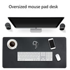 Multifunction Business Double Sided PU Leather Mouse Pad Keyboard Pad Table Mat Computer Desk Mat, Size: 80 x 40cm