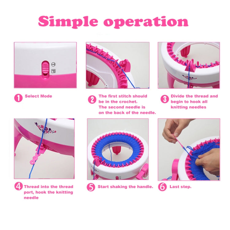 40 Needles DIY Children Knitting Machine Children Knitting Toy – Durable Build, Easy to Use
