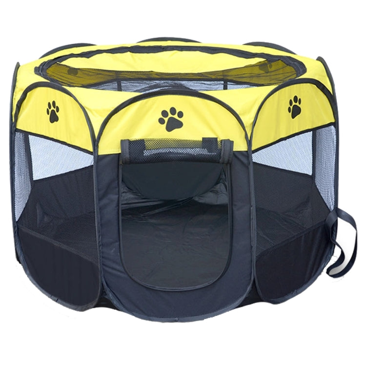 Fashion Oxford Cloth Waterproof Dog Tent Foldable Octagonal Outdoor Pet Fence, M, Size: 91 x 91 x 58cm, Size: M (Yellow), Size: M (Red), Size: M (Magenta), Size: M (Blue), Size: M (Coffee) Size: M (Yellow) Yellow