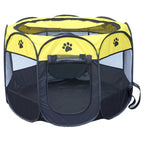 Fashion Oxford Cloth Waterproof Dog Tent Foldable Octagonal Outdoor Pet Fence, M, Size: 91 x 91 x 58cm, Size: M (Yellow), Size: M (Red), Size: M (Magenta), Size: M (Blue), Size: M (Coffee) Size: M (Yellow) Yellow