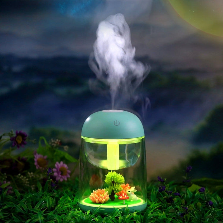 Imycoo WT602 2W Portable Mini Micro Landscape Design USB Charge Aromatherapy Air Humidifier with LED Colorful Light, Water Tank Capacity: 180ml, DC 5V Blue