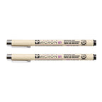 2 PCS Archival Pigment Ink Drawing Fineliner Pens Nib Manga Micron Pen, 0.25mm, 0.3mm, 0.35mm, 0.45mm, 0.5mm