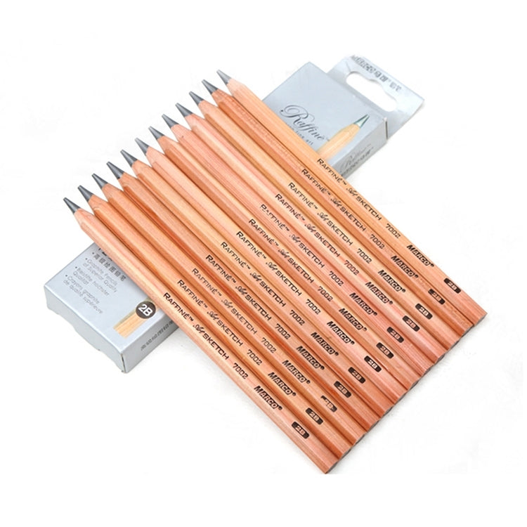 12pcs Drawing Writing Sketch Wooden Pencil Pre-sharpened 2B Art Graphite Pencils, 2B 2B