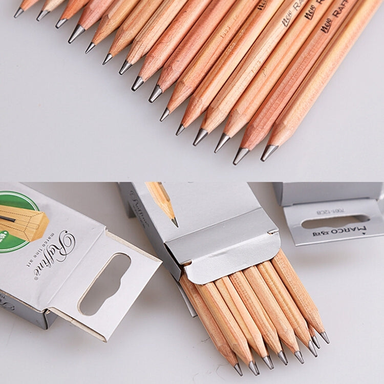 12pcs Drawing Writing Sketch Wooden Pencil Pre-sharpened 2B Art Graphite Pencils, 2B