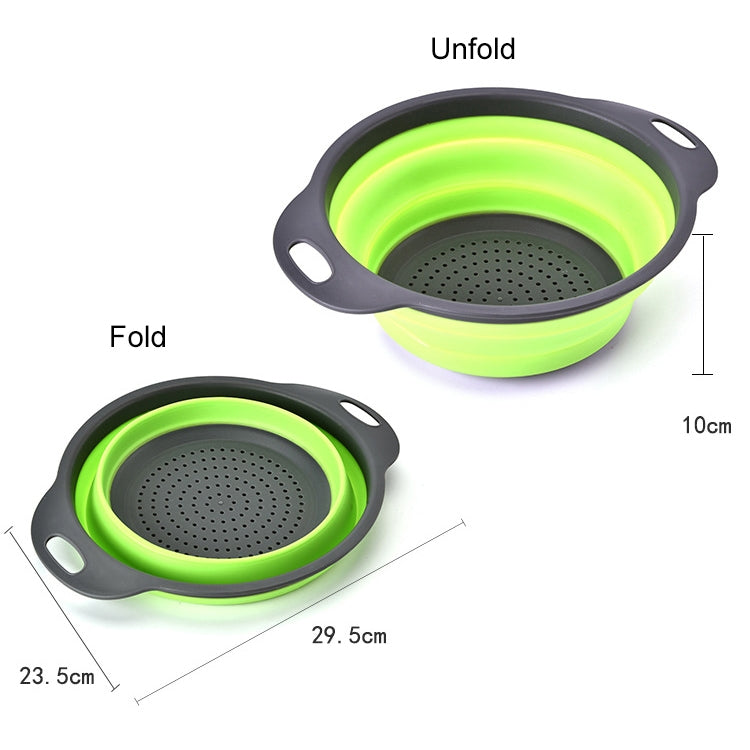 Creative Folding Vegetables Fruits Storage Basket Organizer Drain Basket, L, Size: 29.5*23.5*10cm, Size: L – Durable Build, Easy to Use