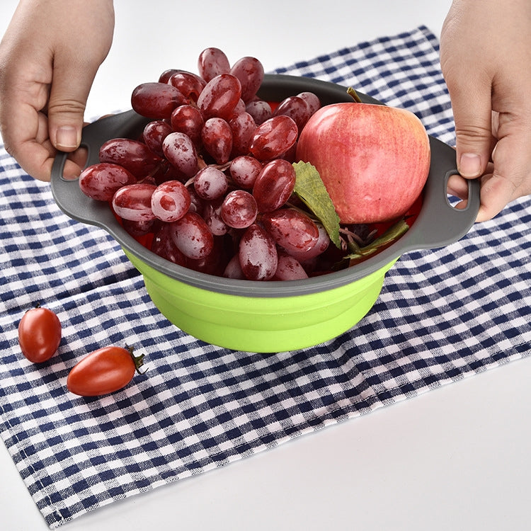 Creative Folding Vegetables Fruits Storage Basket Organizer Drain Basket, L, Size: 29.5*23.5*10cm, Size: L – Durable Build, Easy to Use