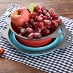 Creative Folding Vegetables Fruits Storage Basket Organizer Drain Basket, L, Size: 29.5*23.5*10cm, Size: L – Durable Build, Easy to Use