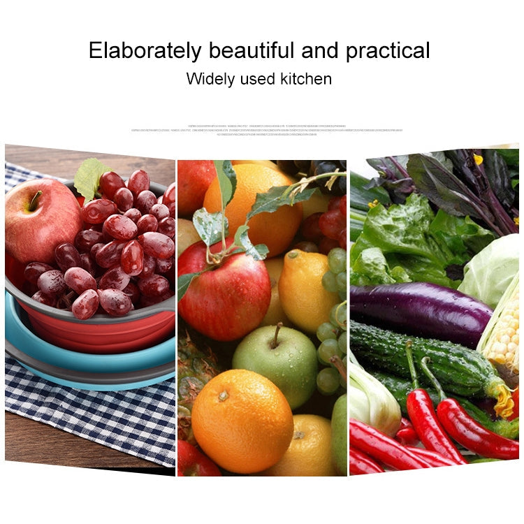 Creative Folding Vegetables Fruits Storage Basket Organizer Drain Basket, L, Size: 29.5*23.5*10cm, Size: L – Durable Build, Easy to Use