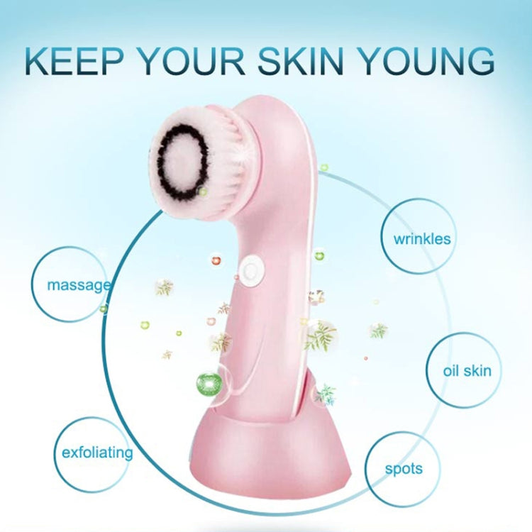1.2W USB Charging Electronic Cleaning Face Beauty Instrument Pores Nose Blackhead Facial Cleansing Brush, 6 in 1 – Durable Build, Easy to Use