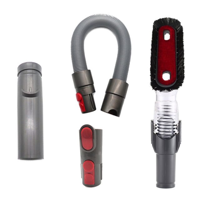 XD998 4 in 1 Handheld Tool Bendable Anti-static Suction Head Kits D931 D928 D918 D907 for Dyson V6 / V7 / V8 / V9 / V10 Vacuum Cleaner, XD998 XD998