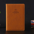 A5100 Pages Leather Soft Cover Notebook A5100 Pages Leather Soft Cover Notebook Pocket Memo Brown