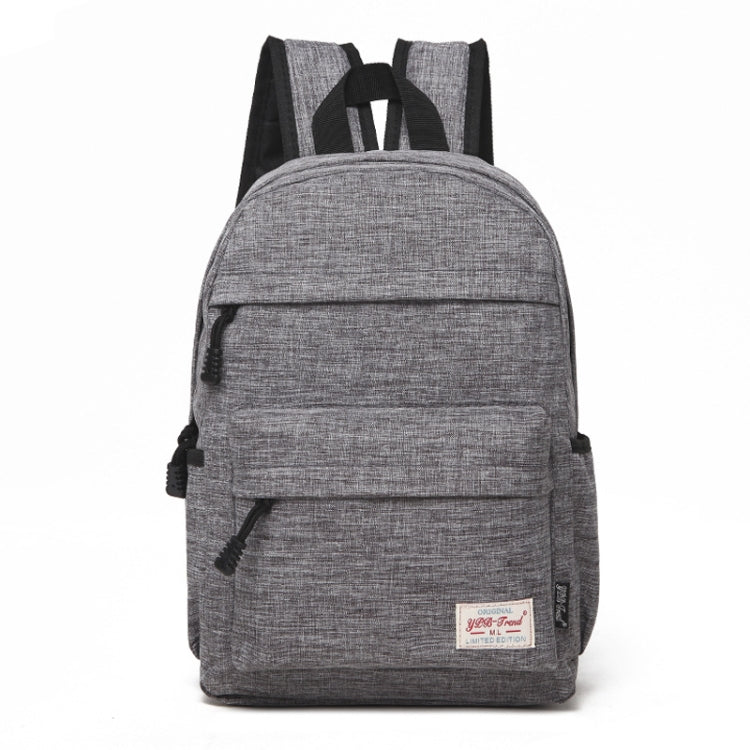 Universal Multi-Function Canvas Cloth Laptop Computer Shoulders Backpack Students Bag for 13-15 inch, Size: 36x25x10cm – Durable Build, Easy to Use Grey