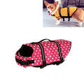 Pet Saver Dog Reflective Stripes Life Vest Jacket for Swimming Boating Surfing, Size: S, Size: S – Durable Build, Easy to Use Size: S Pink Dot