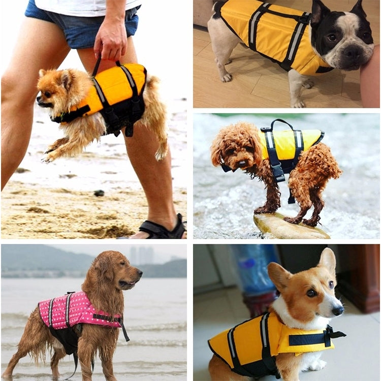 Pet Saver Dog Reflective Stripes Life Vest Jacket for Swimming Boating Surfing, Size: S, Size: S – Durable Build, Easy to Use
