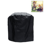 Outdoor Anti-UV Waterproof Dust-proof 210D Oxford Cloth BBQ Cylindrical Protective Bag Charcoal Barbeque Grill Cover, Size: 71x73cm, Size: 71x73cm Size: 71x73cm