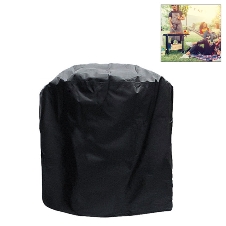 Outdoor Anti-UV Waterproof Dust-proof 210D Oxford Cloth BBQ Cylindrical Protective Bag Charcoal Barbeque Grill Cover, Size: 71x73cm, Size: 71x73cm Size: 71x73cm