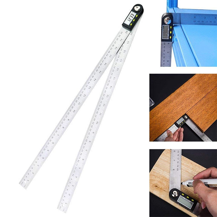 Digital Display Angle Finder Meter Protractor Goniometer Ruler, Measure Range: 500mm, 500mm Ruler 500mm Ruler