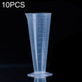 10 PCS 100ml Food Grade PP Plastic Flask Digital Cone Measuring Cup Cylinder Scale Measure Glass Lab Laboratory Tools, 100ml 100ml