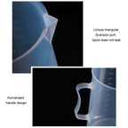 10 PCS 250ml Food Grade PP Plastic Flask Digital Measuring Cup Cylinder Scale Measure Glass Lab Laboratory Tools, 250ml