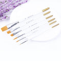 6 in 1 Artists Oil Painting Brush Set Nylon Hair Wood Handle Acrylic Watercolor Pointed Tip Drawing Pen, Pointed Tip Drawing Pen Pointed Tip Drawing Pen