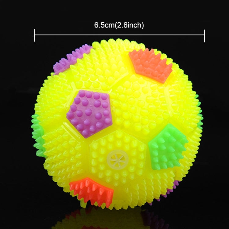 Dog Toy Balls for Pets Color Pet Flashing Ball Glowing Elastic Ball Dog Toy Ball Rubber Acoustic Mimo Bite Toys , Small Size,Random Color Shape Delivery, Small Size
