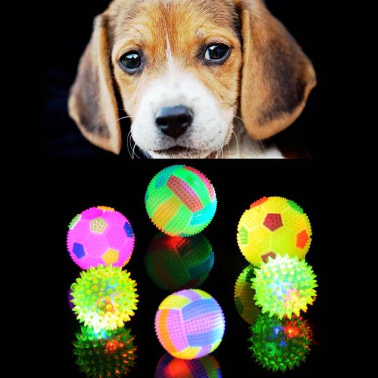 Dog Toy Balls for Pets Color Pet Flashing Ball Glowing Elastic Ball Dog Toy Ball Rubber Acoustic Mimo Bite Toys , Small Size,Random Color Shape Delivery, Small Size