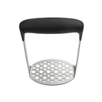 Stainless Steel Manual Pumpkin Potato Ricer Masher with Broad and Ergonomic Horizontal Handle, Single layer stainless
