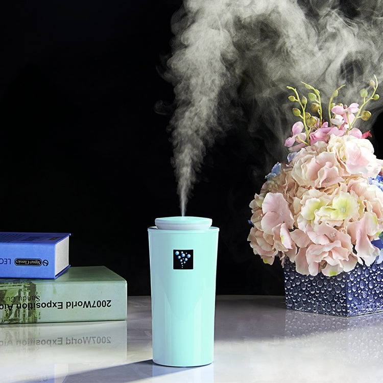 Small-3 2W Humidifier Moisture Meter Moisturizing Instrument with LED Night Light, Water Tank Capacity: 260ml – Durable Build, Easy to Use Blue