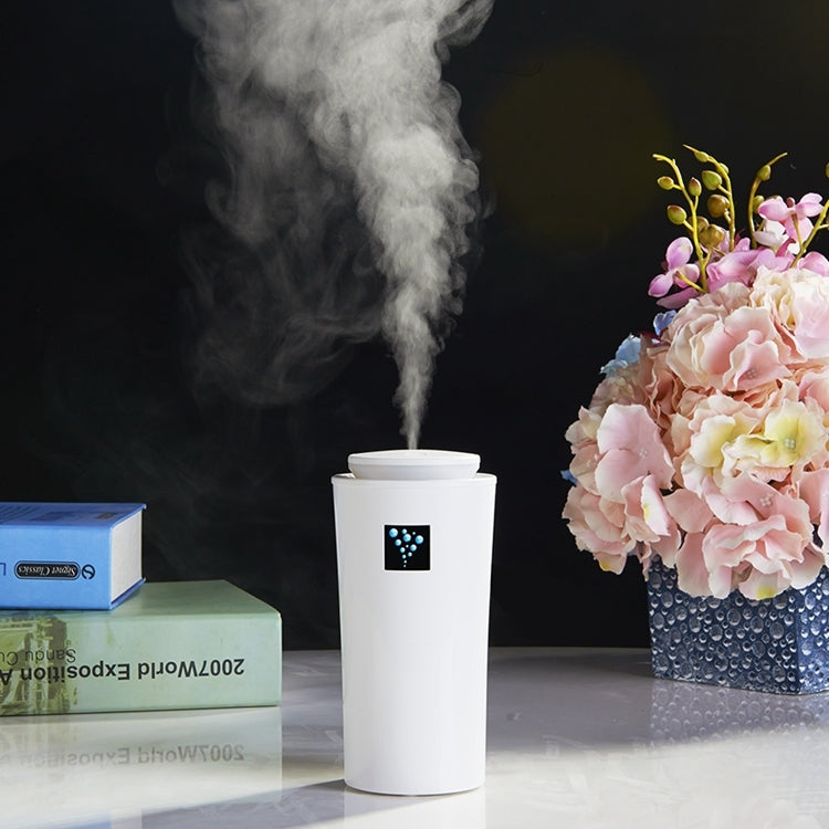 Small-3 2W Humidifier Moisture Meter Moisturizing Instrument with LED Night Light, Water Tank Capacity: 260ml – Durable Build, Easy to Use White