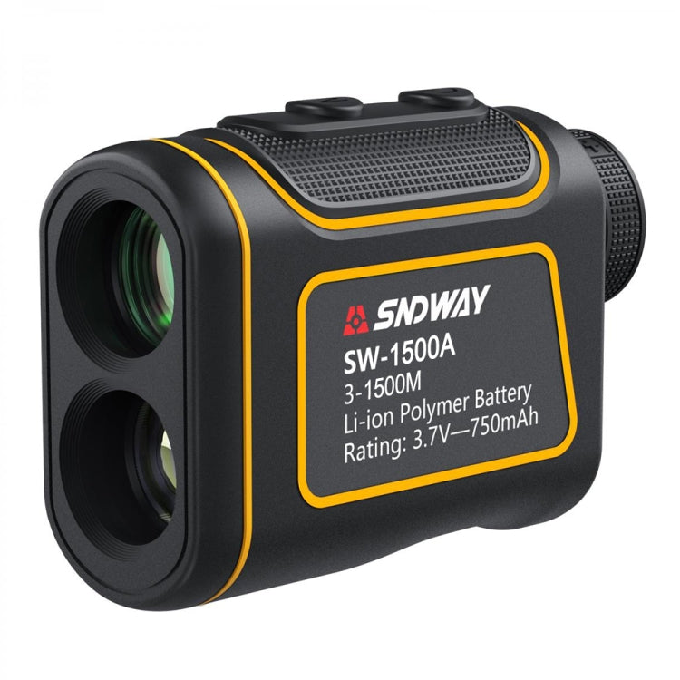 SNDWAY SW1500A Handheld Outdoor Waterproof Telescope Range Finder Distance Measurer, 1500m, 1500m 1500m