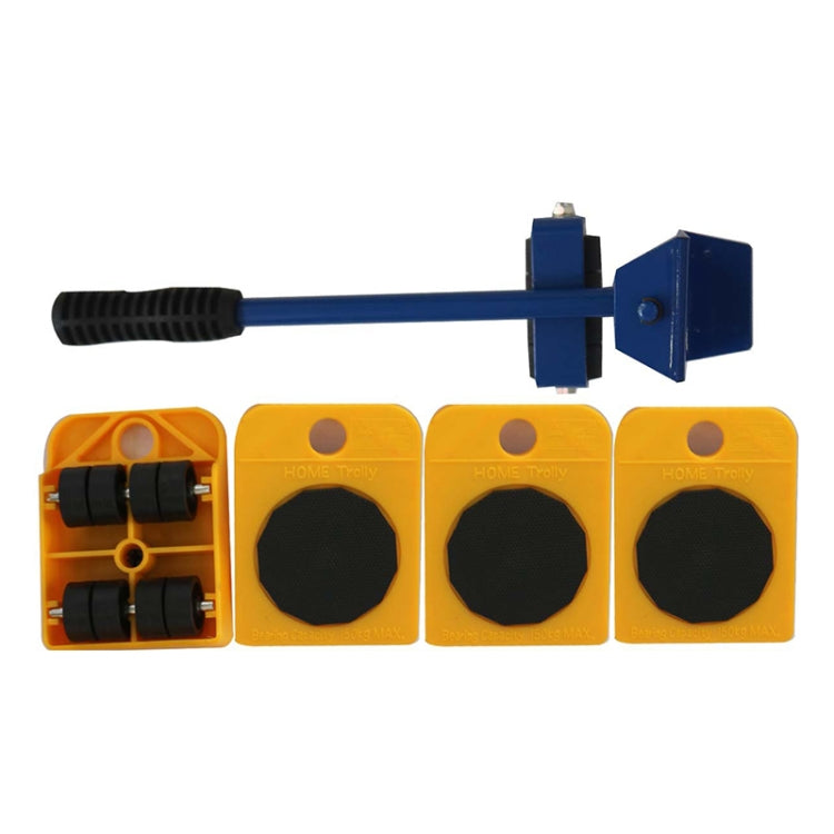 Heavy Furniture Home Trolley Lift And Move Slides Kit 4 Rollers & Furniture Lifter Mover Transport Set Yellow
