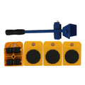 Heavy Furniture Home Trolley Lift And Move Slides Kit 4 Rollers & Furniture Lifter Mover Transport Set Yellow