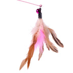 Steel Wire Teasing Feather Wand Pet Toy, Steel Wire