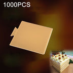 100 / Pack Small Square Cake Cardboard Pad Thick Rigid Golden Cake Mousse Cake Mat, Small Square Small Square
