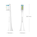 2 PCS Original Xiaomi Youpin General Cleaning Replacement Brush Heads for Xiaomi Soocare Sonic Electric Toothbrush (HC7711W), General Cleaning Black