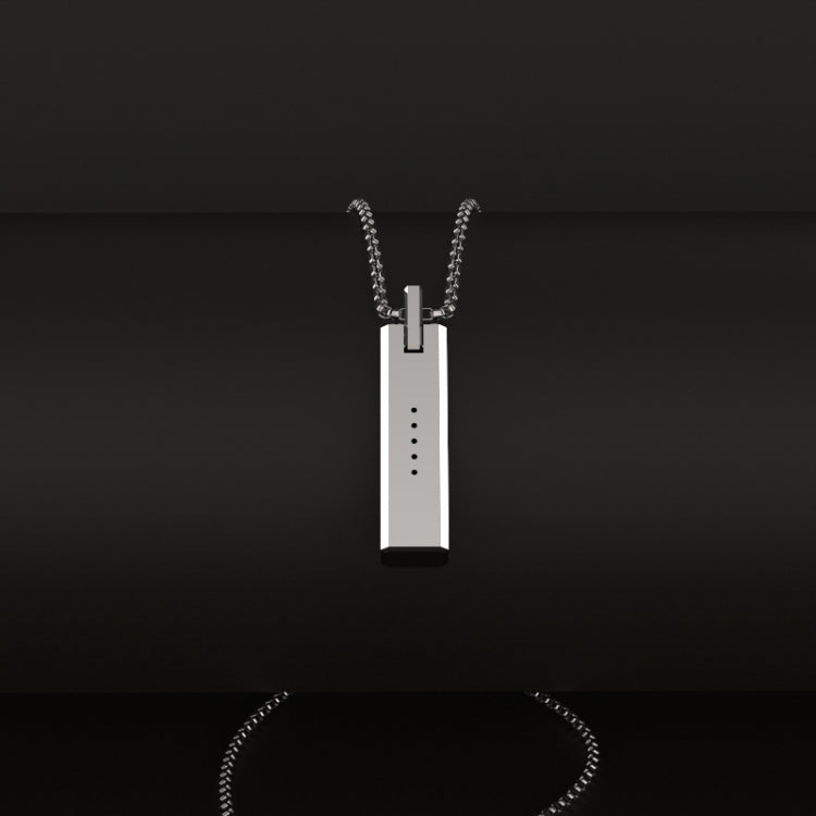 Metal Screwless Magnetic Pendant Necklace for Fitbit Flex 2, Host not Included – Magnetic Silver