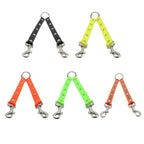 TPU Material Pet Dogs 2 in 1 Tangle-free Traction Rope Double Pet Dog Walking Leash, Length: 25 cm, 2 in 1 (Red)