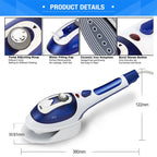 Multifunction Household Handheld Steamer Travel Portable Hand - Held Steam Hanging Hot Machine Ceramic Bottom with Flannelette Brush & Hair Brush & Measuring Cup,US Plug, US Plug Purple