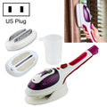 Multifunction Household Handheld Steamer Travel Portable Hand - Held Steam Hanging Hot Machine Ceramic Bottom with Flannelette Brush & Hair Brush & Measuring Cup,US Plug, US Plug Purple US Plug Purple Purple