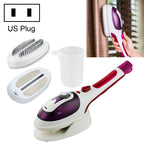 Multifunction Household Handheld Steamer Travel Portable Hand - Held Steam Hanging Hot Machine Ceramic Bottom with Flannelette Brush & Hair Brush & Measuring Cup,US Plug, US Plug Purple US Plug Purple Purple