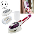 Multifunction Household Handheld Steamer Travel Portable Hand - Held Steam Hanging Hot Machine Ceramic Bottom with Flannelette Brush & Hair Brush & Measuring Cup,EU Plug, EU Plug Purple, EU Plug Blue – Waterproof EU Plug Purple Purple