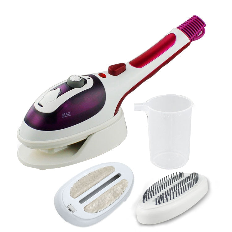 Multifunction Household Handheld Steamer Travel Portable Hand - Held Steam Hanging Hot Machine Ceramic Bottom with Flannelette Brush & Hair Brush & Measuring Cup,EU Plug, EU Plug Purple, EU Plug Blue – Waterproof