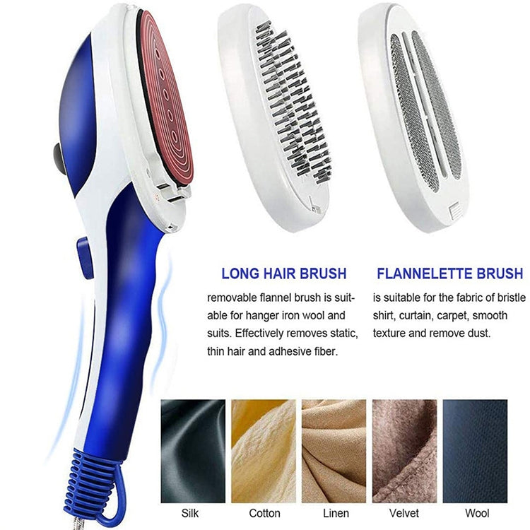 Multifunction Household Handheld Steamer Travel Portable Hand - Held Steam Hanging Hot Machine Ceramic Bottom with Flannelette Brush & Hair Brush & Measuring Cup,EU Plug, EU Plug Purple, EU Plug Blue – Waterproof