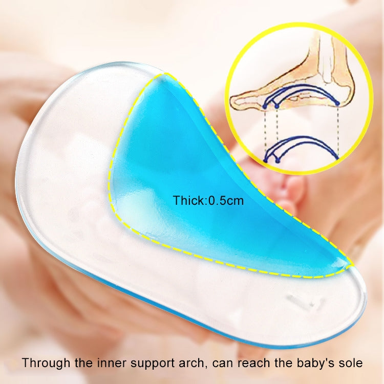 2 Pairs Kids Gel Insoles Orthopedic Arch Support Insoles for Child Shoes Flatfoot Corrector Pads Baby Toddler Insole, Size: L, Size: L