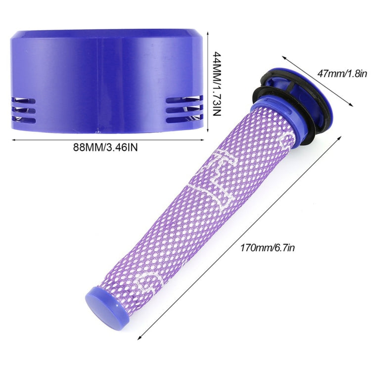 XD936 5 in 1 Pre Filter Core + Rear Filter Core + Cleaning Brush for Dyson V7 / V8 Vacuum Cleaner Accessories, XD936 – Durable Build, Easy to Use